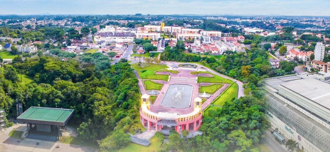 Vista aérea da Região Metropolitana de Curitiba